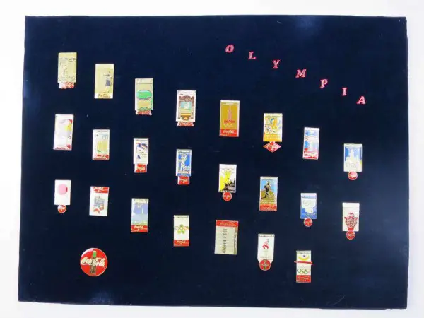 Olympiad Coca Cola Pin von 1896 bis 1996