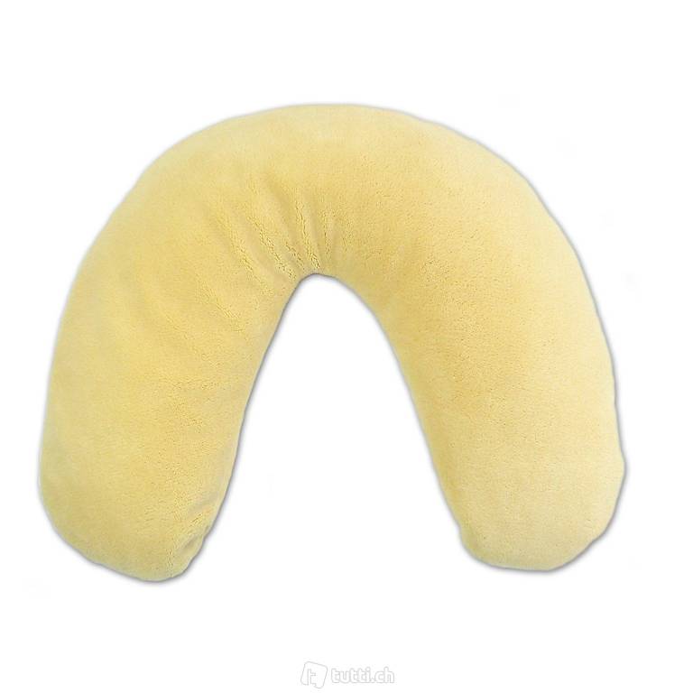 Theraline Plüschnackenkissen Dessin 92 "Uni Gelb" 100 x 21