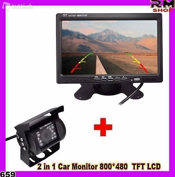  Auto-Monitor Rückfahrkamera 2 in 1