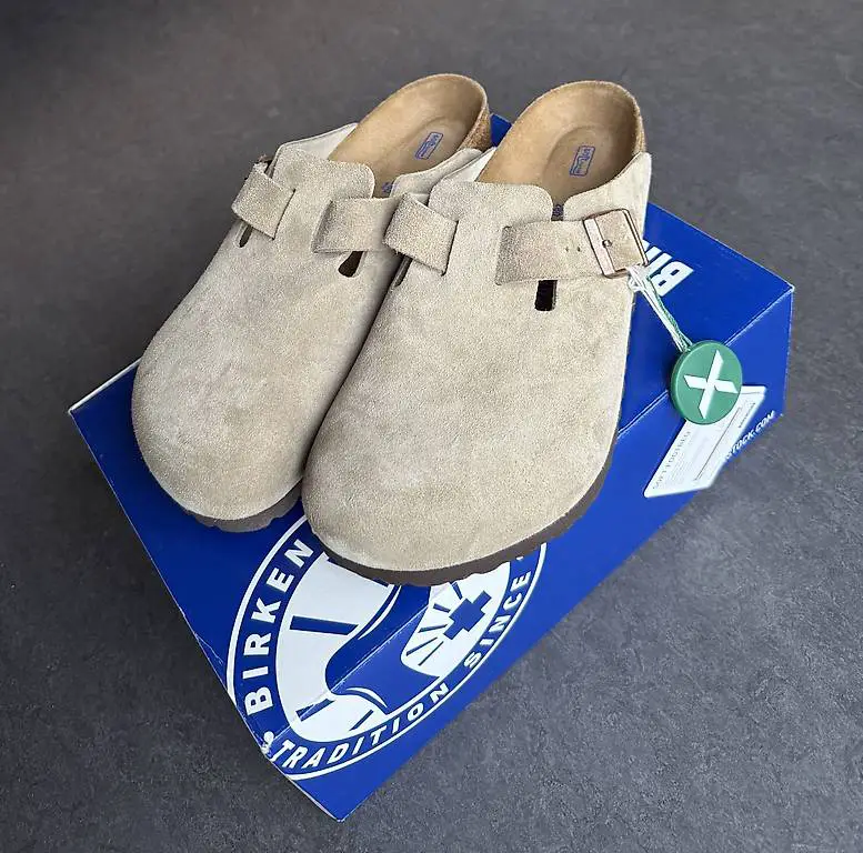 Birkenstock Boston Taupe - Grösse 43