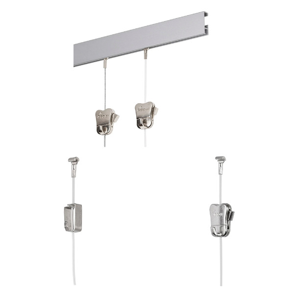 Bildaufhängung, Galerieschiene, STAS Cliprail Pro