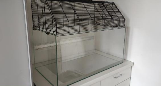 Terrarium für Nager mit Gitteraufsatz