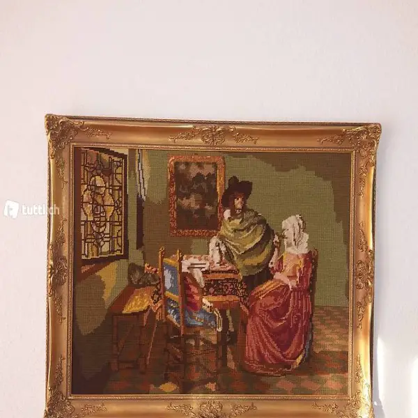 Wunderschönes Gobelin Bild mit hochwertigem Rahmen 78 x 60