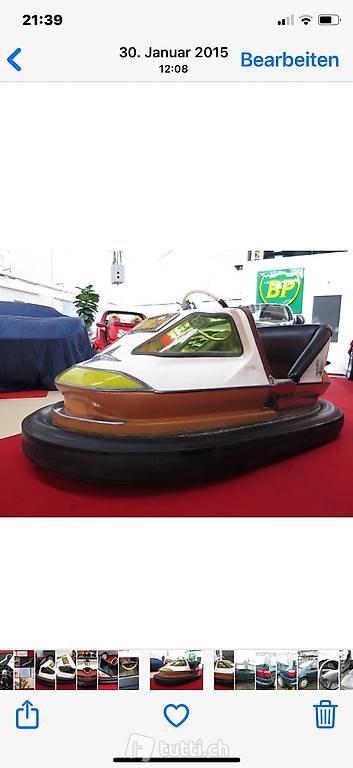 Auto Scooter . Antik mit Motor . Original