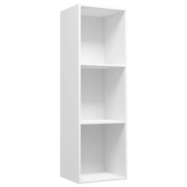  Bücherregal/TV-Schrank Weiss 36 x 30 x 114 cm Spanplatte