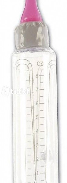 Rosa Babyflasche Trinkflasche aufblasbar