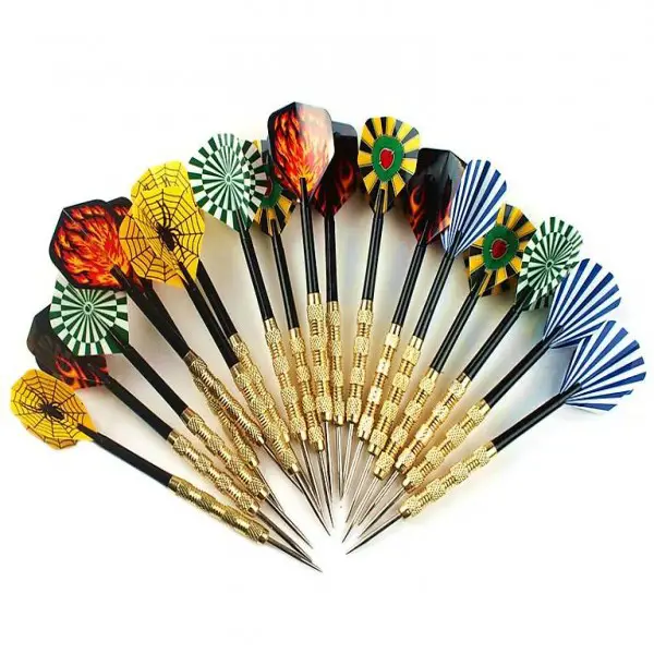 Professionelle Dartpfeile mit Metallspitzen für Dartscheibe