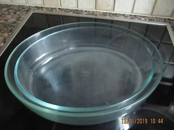  Gratinform, Glasschüssel, Auflaufform, Buffetplatte