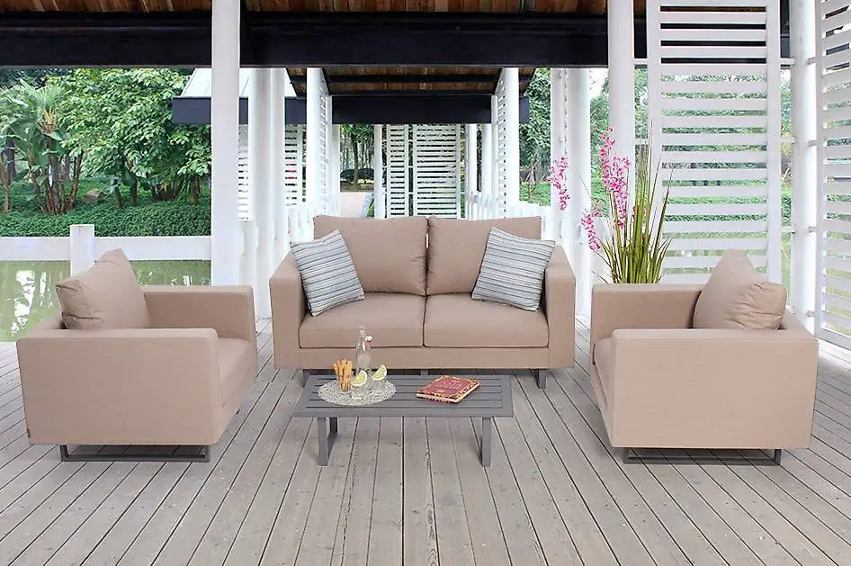 Outdoor Lounge Set sandbraun