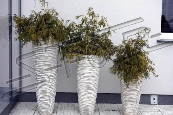  BLUMENKÜBEL PFLANZ KÜBEL DEKOGARTEN VASEN GEFÄSS 204075