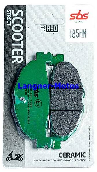 bremsbelag sbs 185 hm scooter yamaha xp tmax, yp majesty