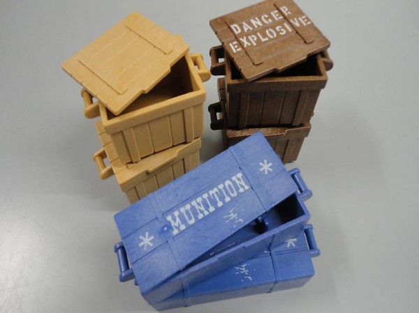 Playmobil Sechs Kisten mit Deckel