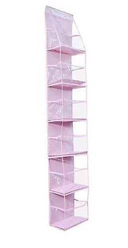 Hängeregal, Türregal, Organizer, 6-Teilig, pink