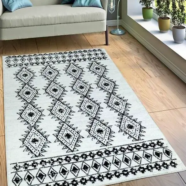  moderner Teppich nordische Muster NEU