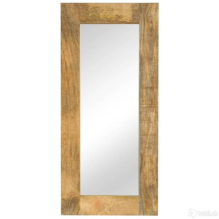  Spiegel Mangoholz Massiv 50 x 110 cm