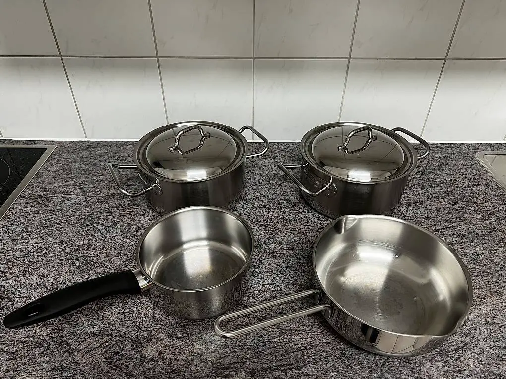 Pfannenset Chromstahl