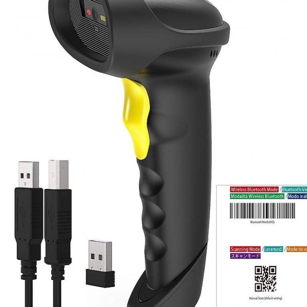  2D Bluetooth Wireless QR Barcode Scanner