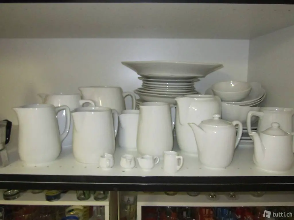 Langenthaler-Geschirr weiss