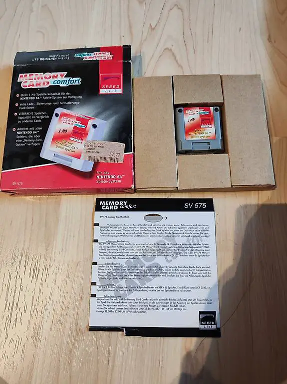 N64 Speicherkarte von Speedlink 1MB Nintendo 64