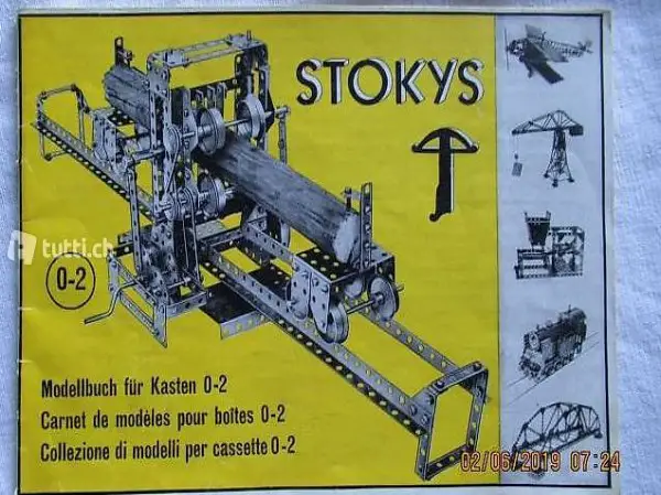 Bauanleitung STOKYS, Bodellbuch für Kasten 0 - 2