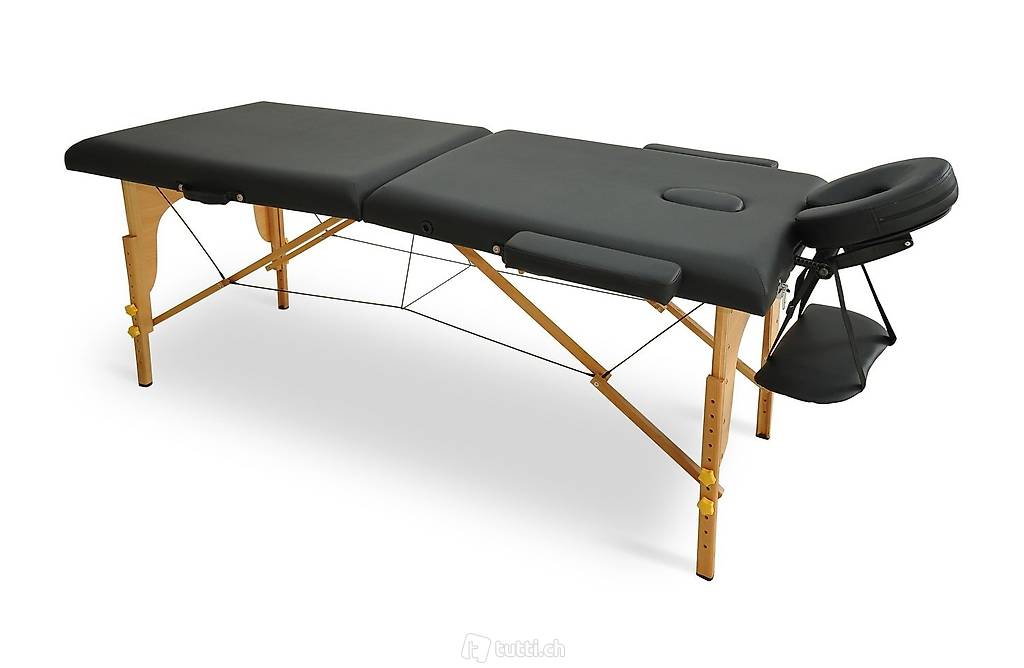  Massageliege 2-Zonen schwarz