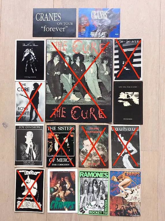 Gothic Rock Punk Postkarten für Sammler