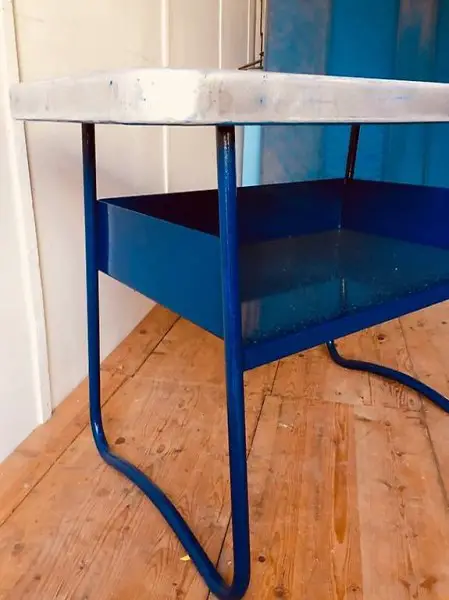  Vintage tisch aluminium arbeitstisch