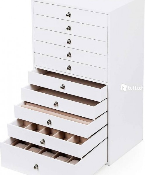  Schmuckkästchen, Schmuckschatulle mit 10 Ebenen