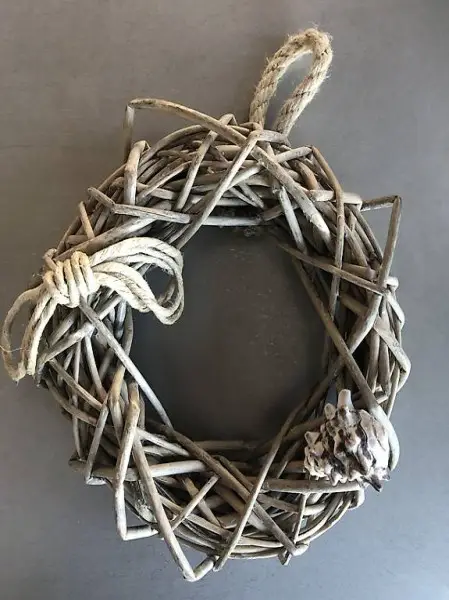 Kranz zum Aufhängen, Türschmuck, Muscheln