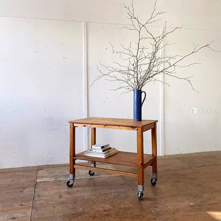  Tisch Beistelltisch auf Rollen, Küchen Arbeitstisch