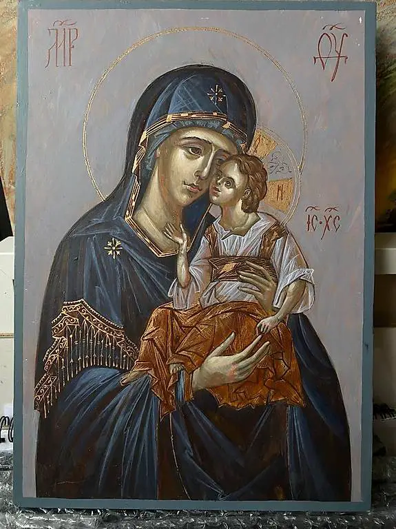 Ikone von Mutter Maria mit Jesuskind