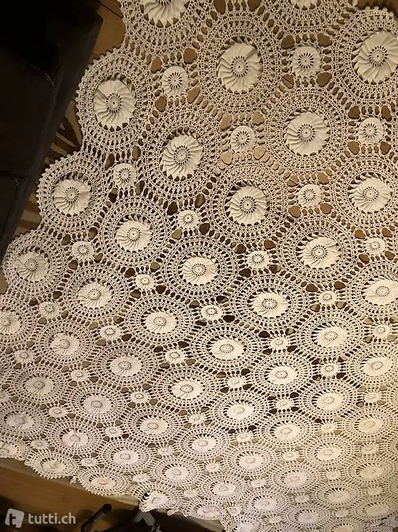 Handarbeit Tisch Decke Oder Bett Überwurf 360/360