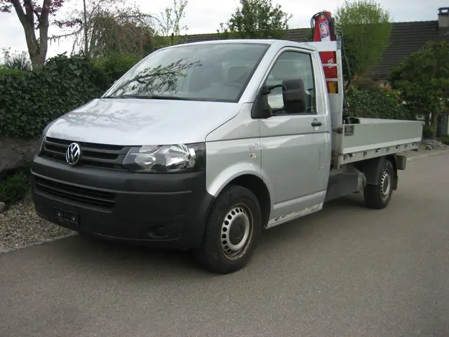 VOLKSWAGEN, T 5 mit Kran, Brücke/Pritsche