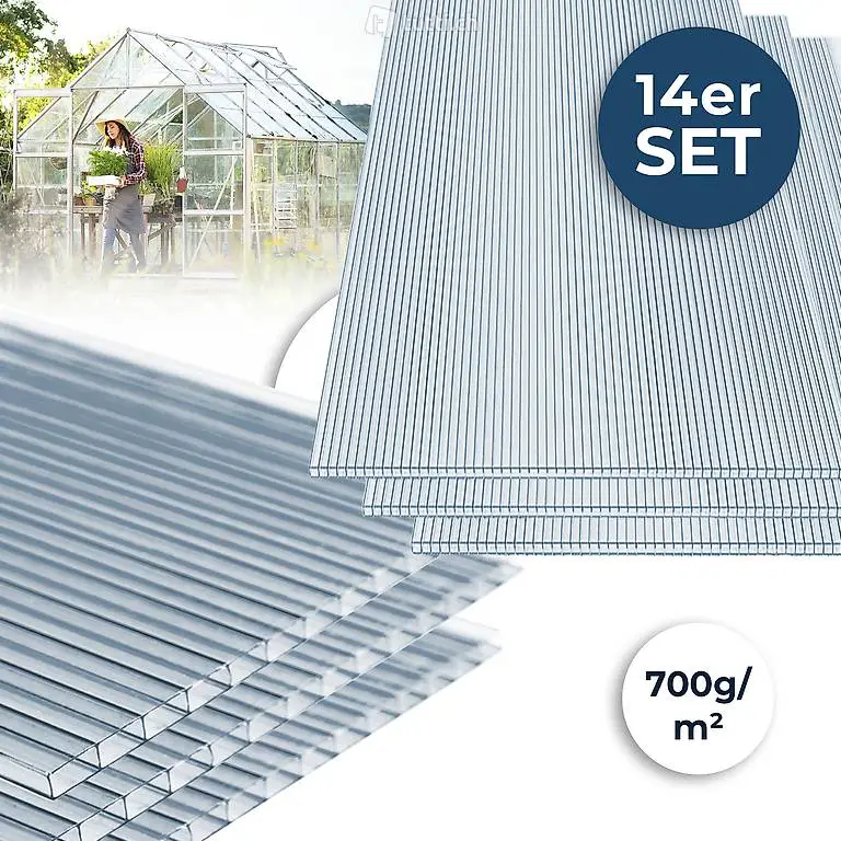  Hohlkammerstegplatten Polycarbonat Doppelstegplatten