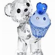 Swarovski Bär: Krisbär Cupcake Blau