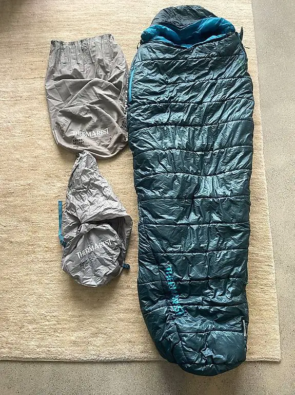 Schlafsack Thermarest Saros -18°C, small, 1x gebraucht