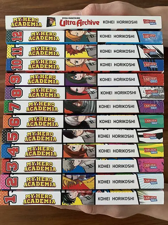 My Hero Academia, Nr. 1-12 & Official Character Book