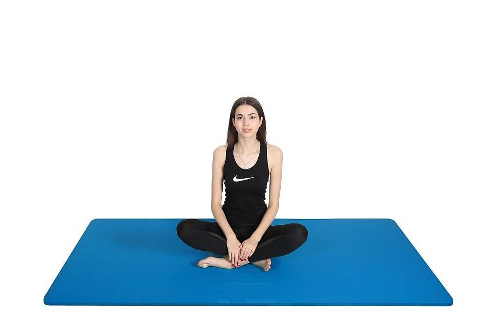 Yogamatte blau 190 x 100 x 1.5 cm