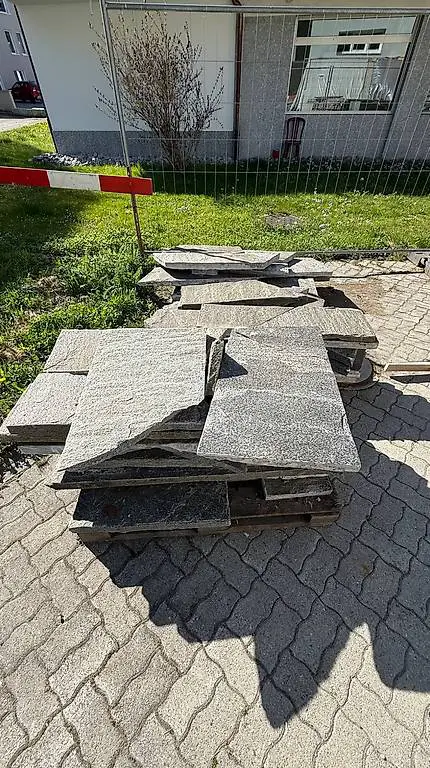 Granitsteinplatten Polygonal