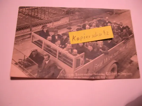 Postkarte Ausflugsgesellschaft Bütschwil 1924