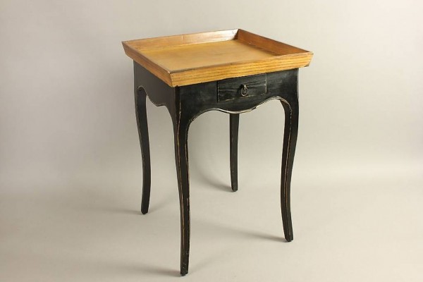  Beistelltisch CAMBRIDGE Holz schwarz Vintage NEU