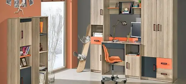  ECK SCHRANK KINDERZIMMER SCHREIBTISCH JUGENDZIMMER ULTIMO 6