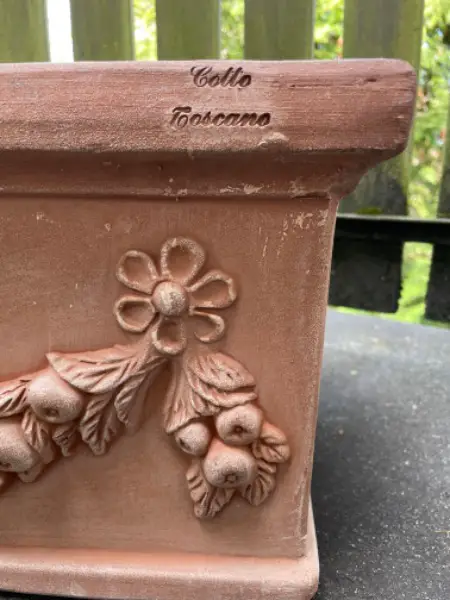 Terracotta Blumentopf rechteckig
