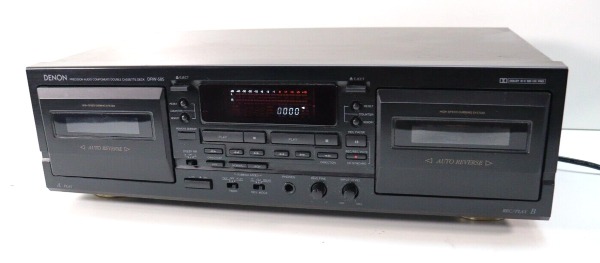 DENON DOPPEL Kassetten Tape black DRW- 585