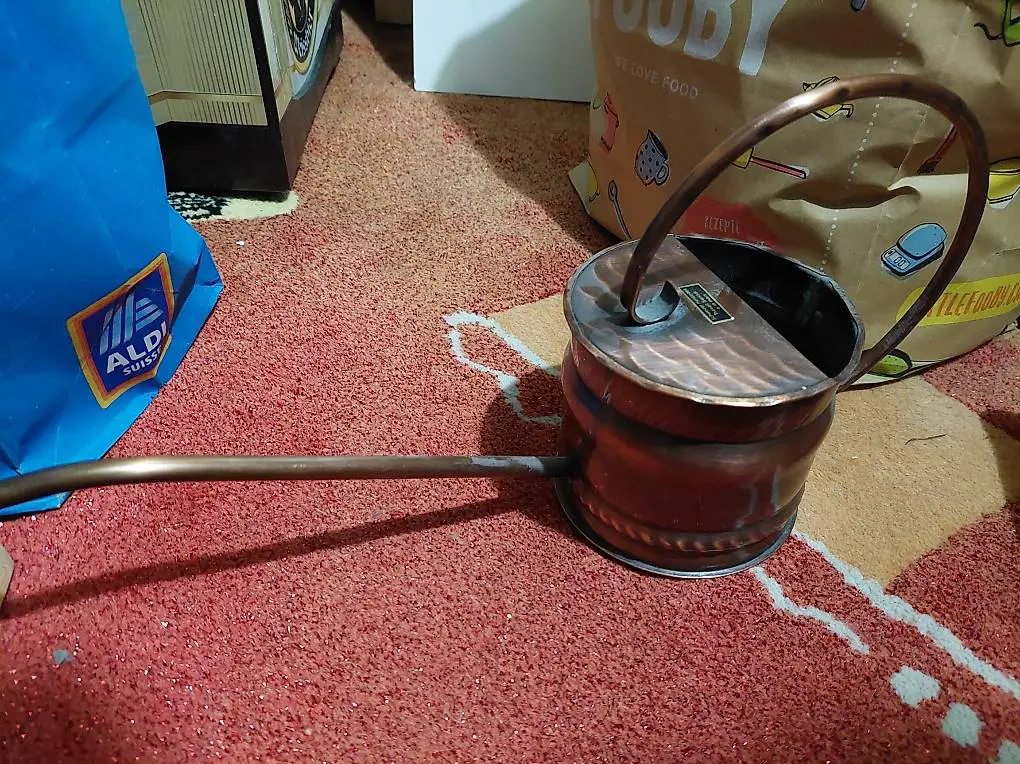 Giesskanne Vintage aus Kupfer / Handarbeit