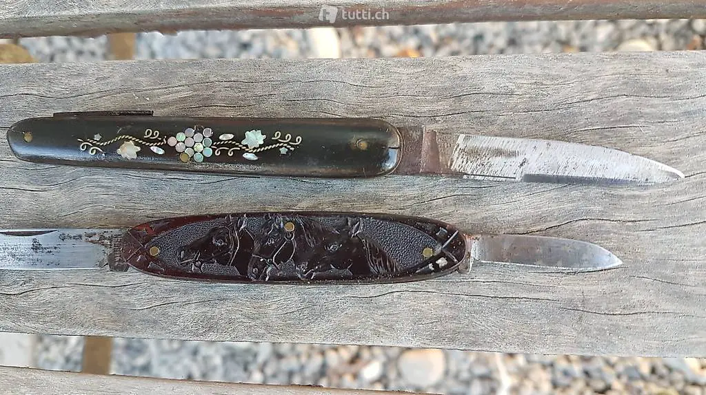 2Stk sehr alte Sammler Taschenmesser