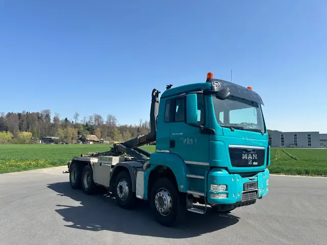 MAN, TGS 35.480 8x4 Haken, Abrollcontainer / Mulden