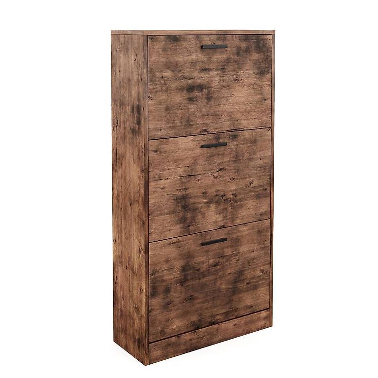 Schuhschrank mit 3 Kippfächern Vintage BON