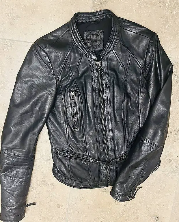 Biker Style Leder Jacke