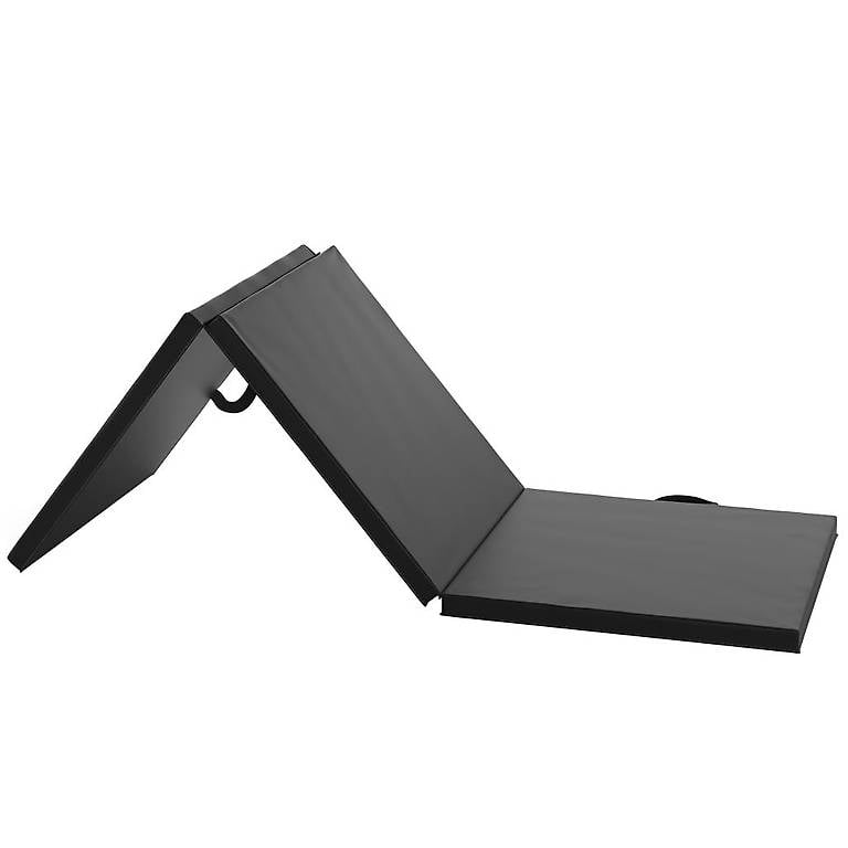Gymnastikmatte faltbar 180 x 60 cm schwarz